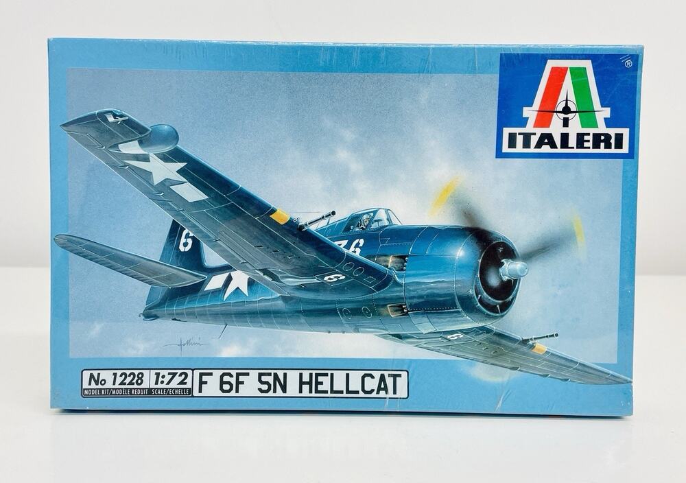 Italeri US Navy F6F 5N Hellcat 1:72 Plastic Model Kit 1228 New Sealed